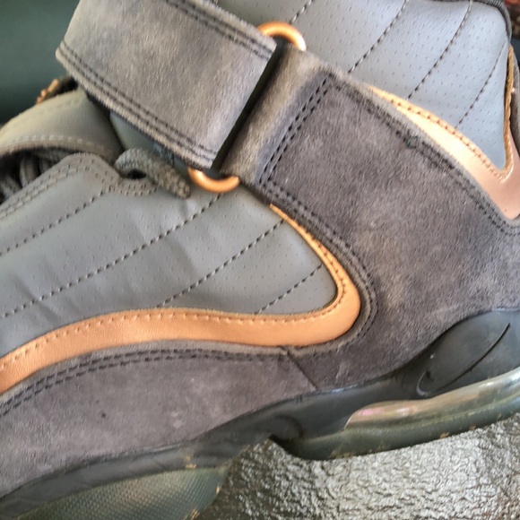 NIKE Air Pennys IV 4 Wolf Grey Metallic Cooper Basketball Sneakers - Picture 4 of 11